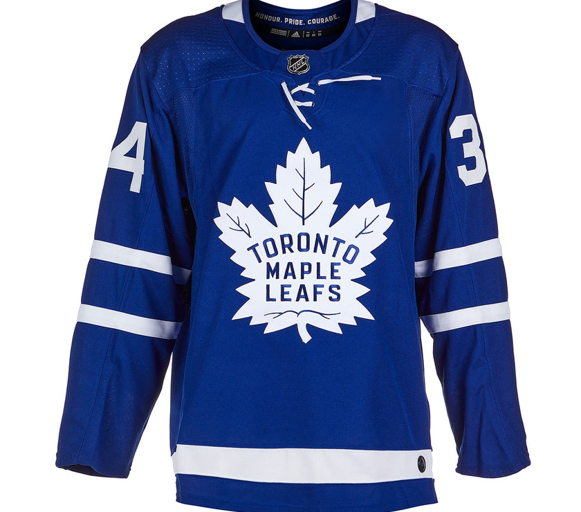 Auston Matthews a signé le maillot Adidas Pro des Maple Leafs de Toronto avec l'inscription « 2022 HART »