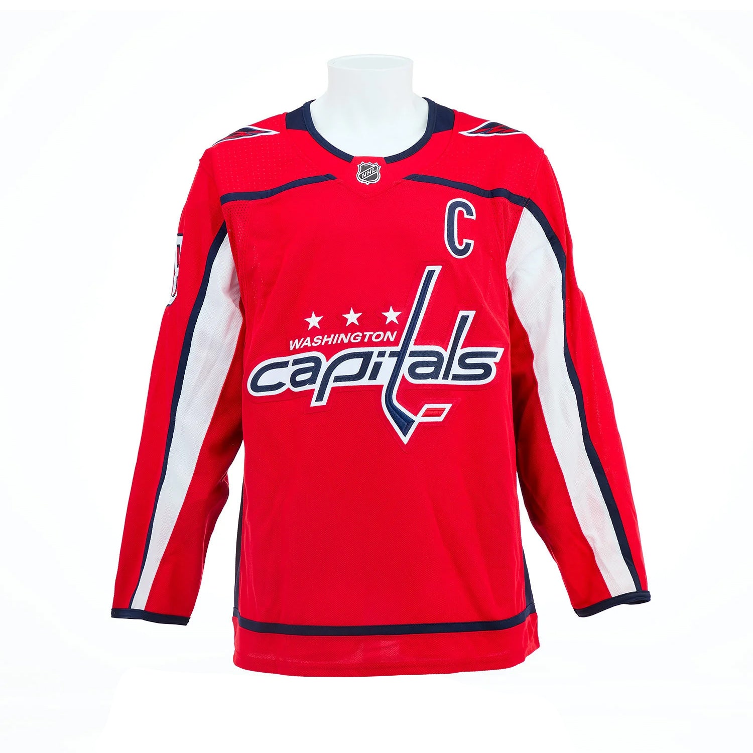 Alexander Ovechkin firmó la camiseta local de Adidas de Washington Capitals