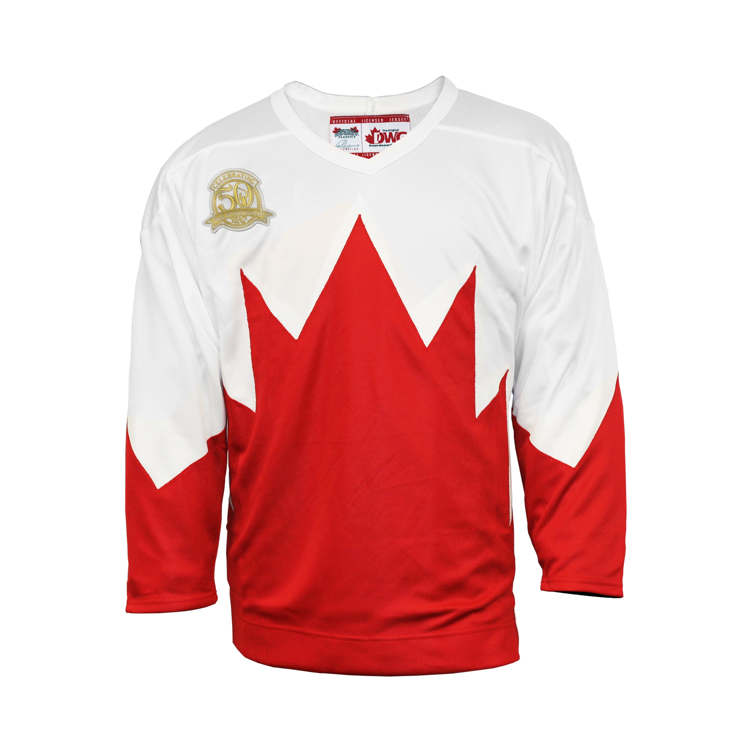 Camiseta de visitante del equipo de Canadá de 1972 firmada por Paul Henderson en edición limitada por el 50.º aniversario