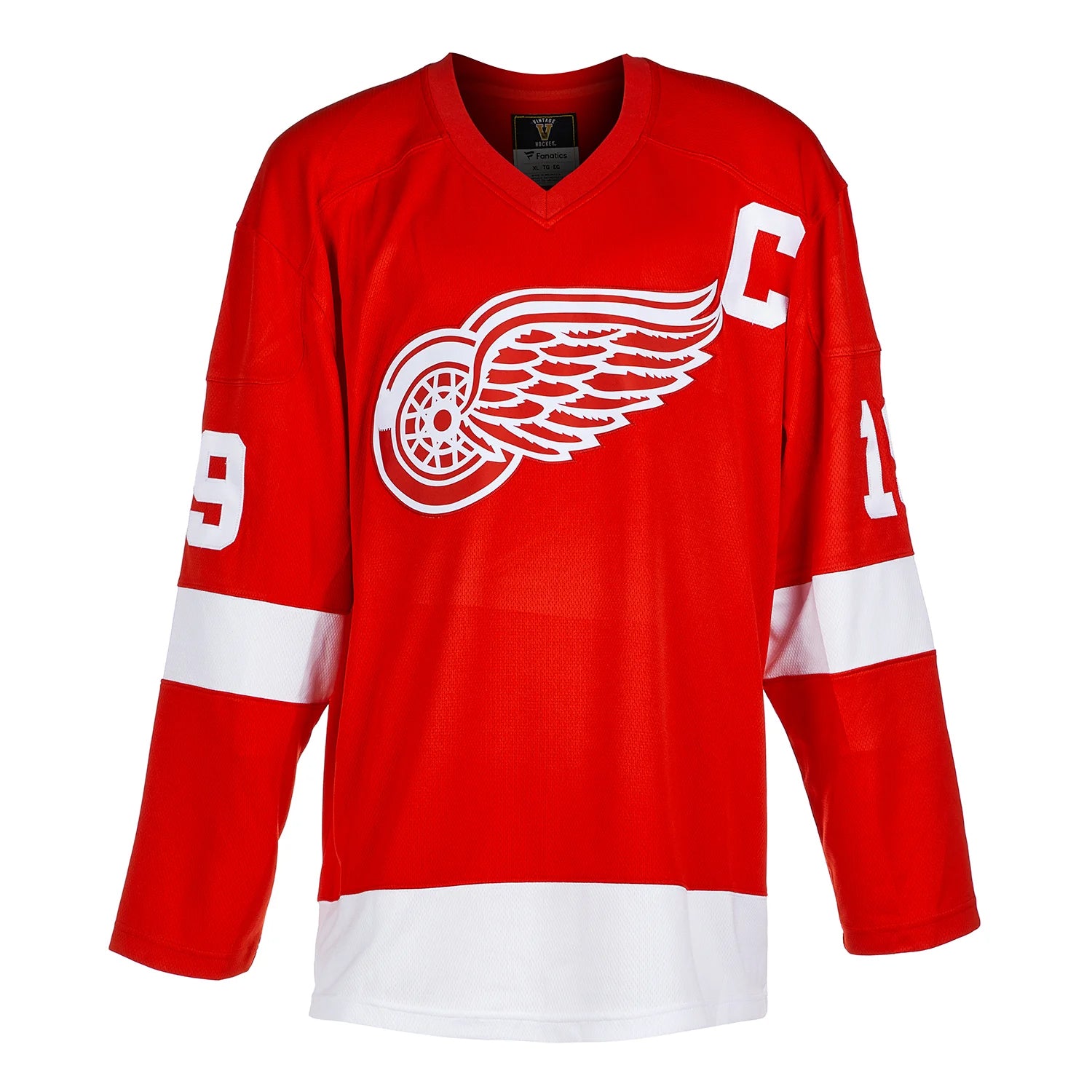 Steve Yzerman a signé le maillot domicile des Red Wings de Détroit