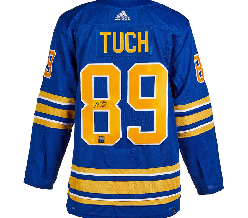 Alex Tuch Signed Buffalo Sabres Adidas Pro Home Blue Jersey