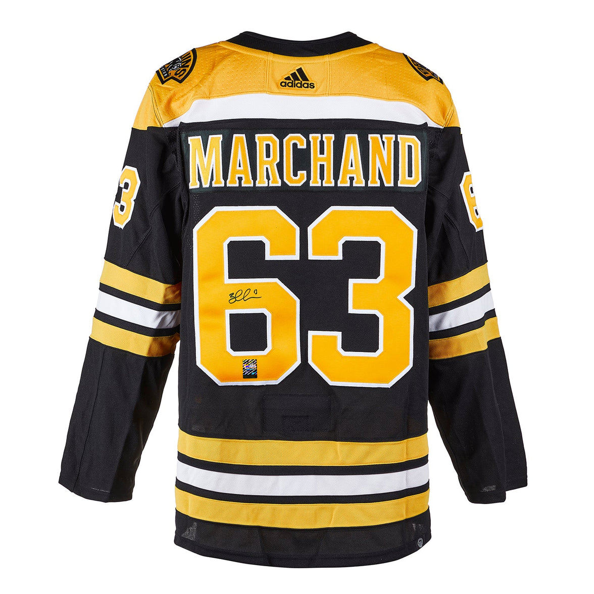 Brad Marchand Signed Boston Bruins Adidas Pro Home Black Jersey