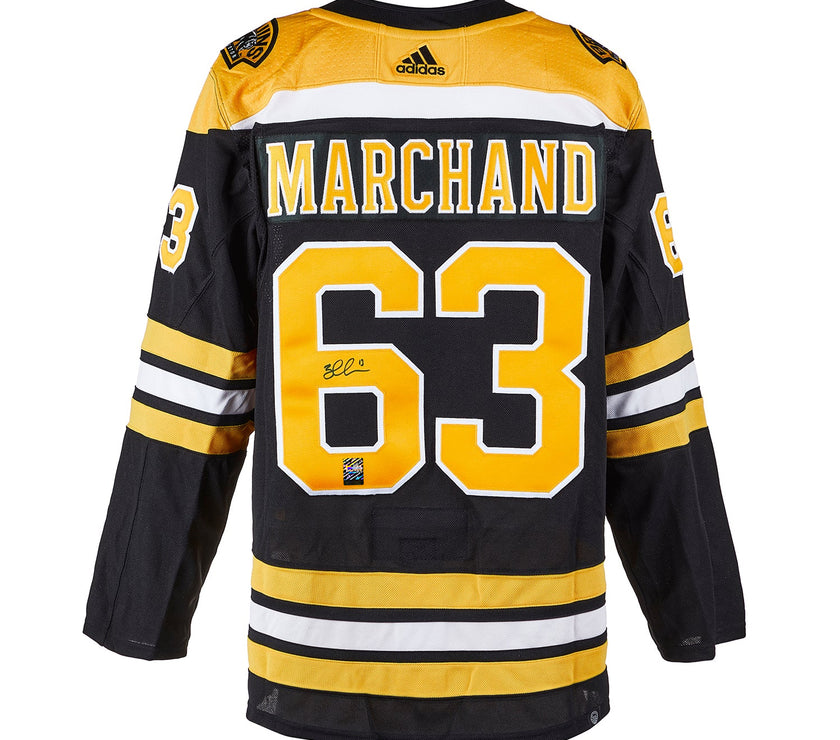Brad Marchand Signed Boston Bruins Adidas Pro Home Black Jersey