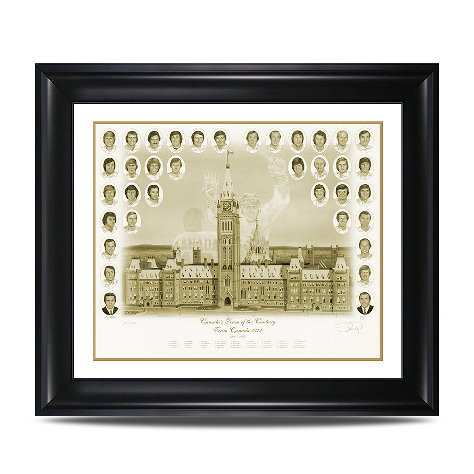 Canada’s Team of the Century – Team Canada ‘72 Sepia Tone Print - Heritage Hockey™