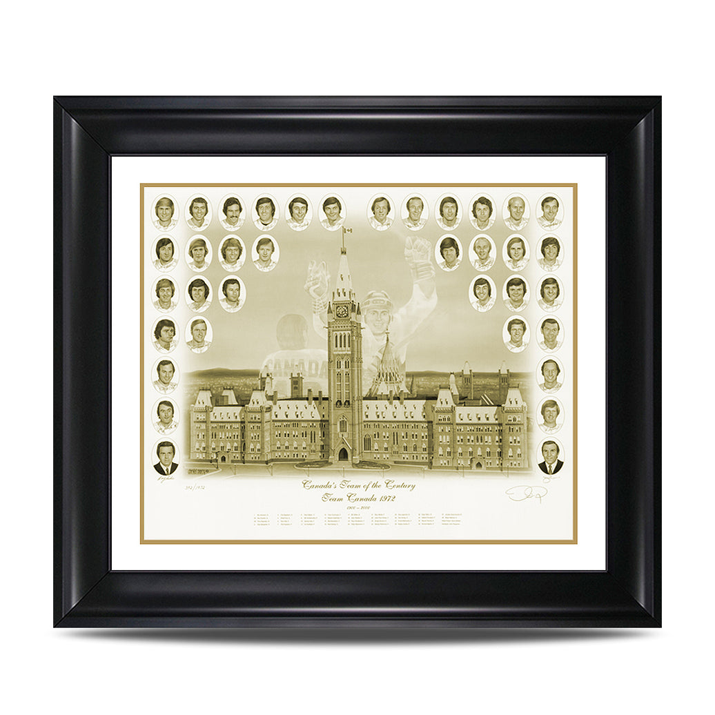 Canada’s Team of the Century – Team Canada ‘72 Sepia Tone Print - Heritage Hockey™