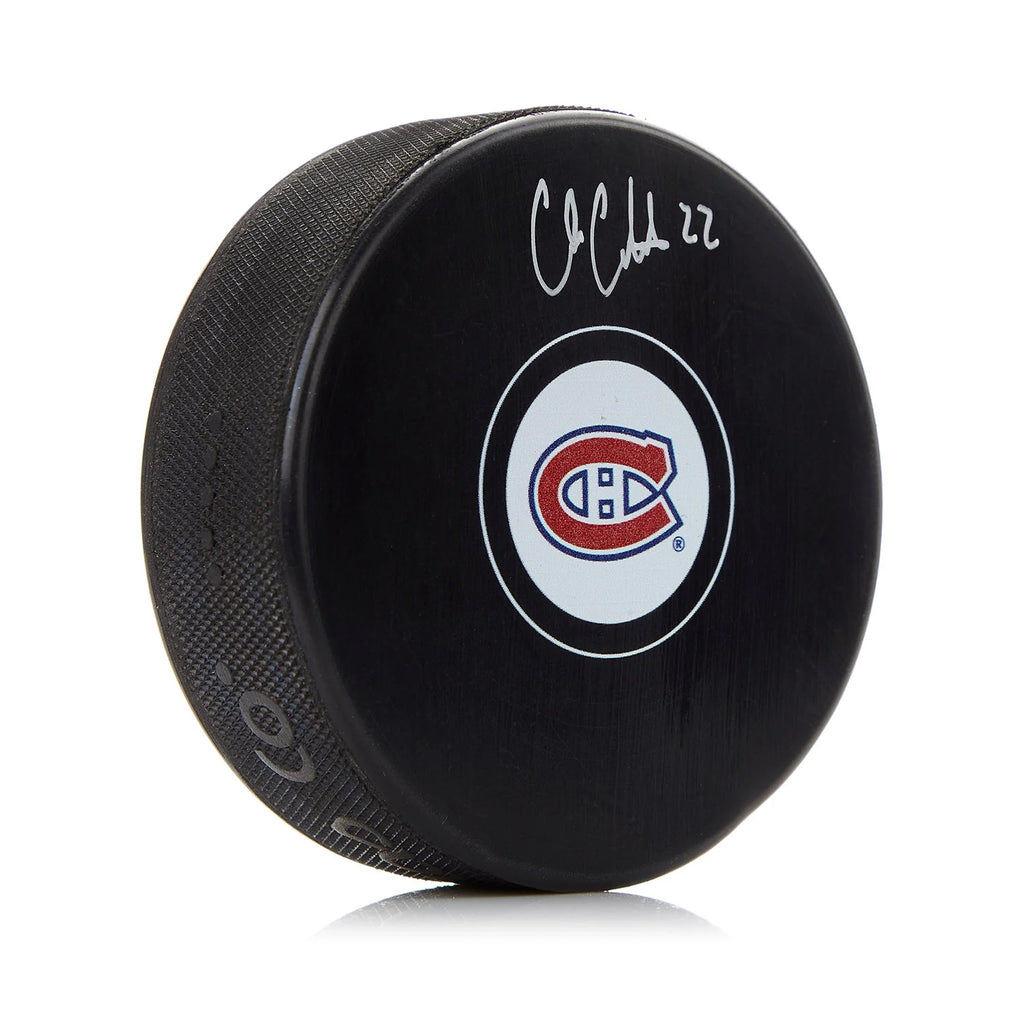 Signed Pucks Cole Caufield Signed Montreal Canadiens Puck | Heritage Hockey™