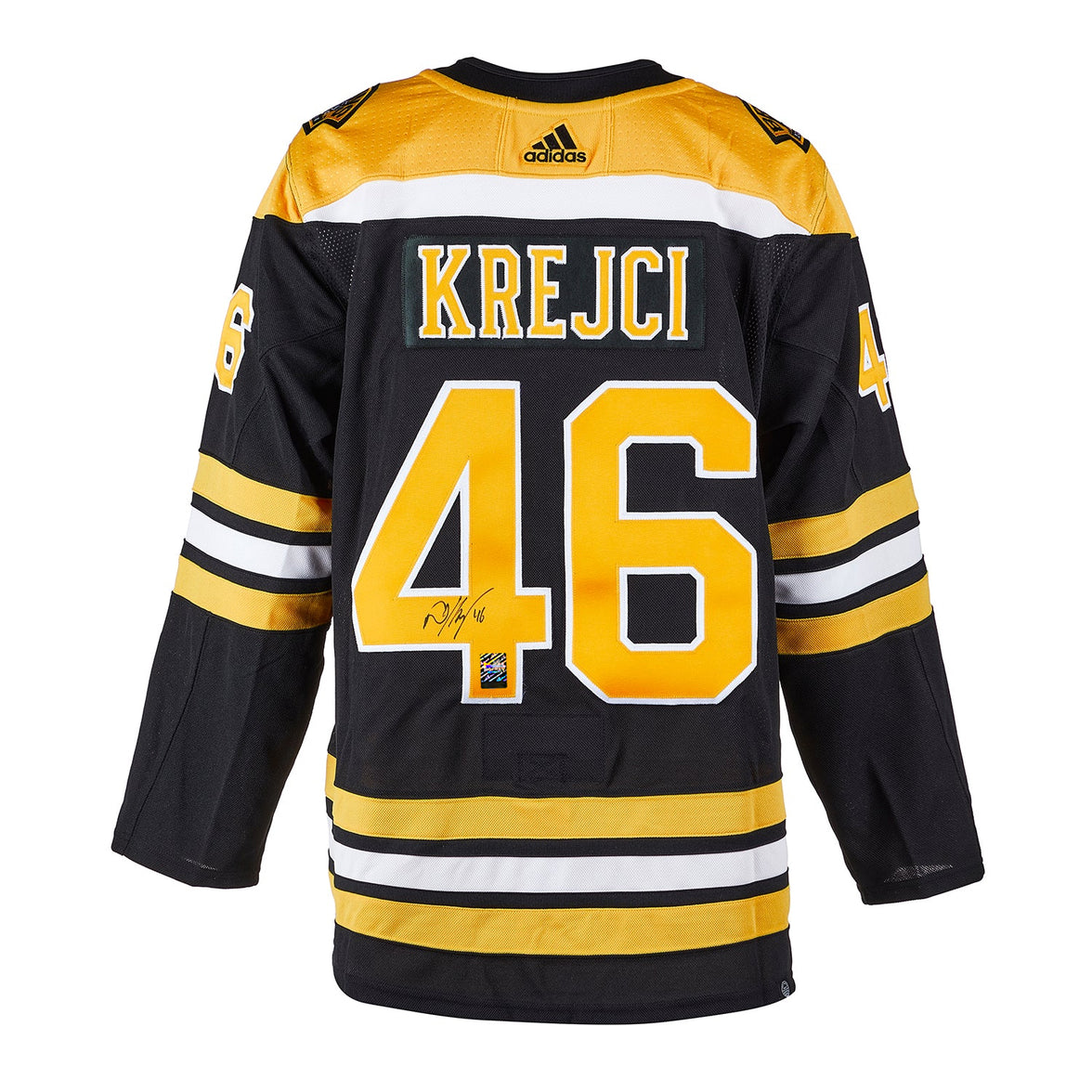 David Krejci firmó la camiseta profesional Adidas de los Boston Bruins