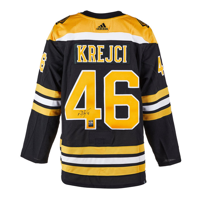 David Krejci firmó la camiseta profesional Adidas de los Boston Bruins