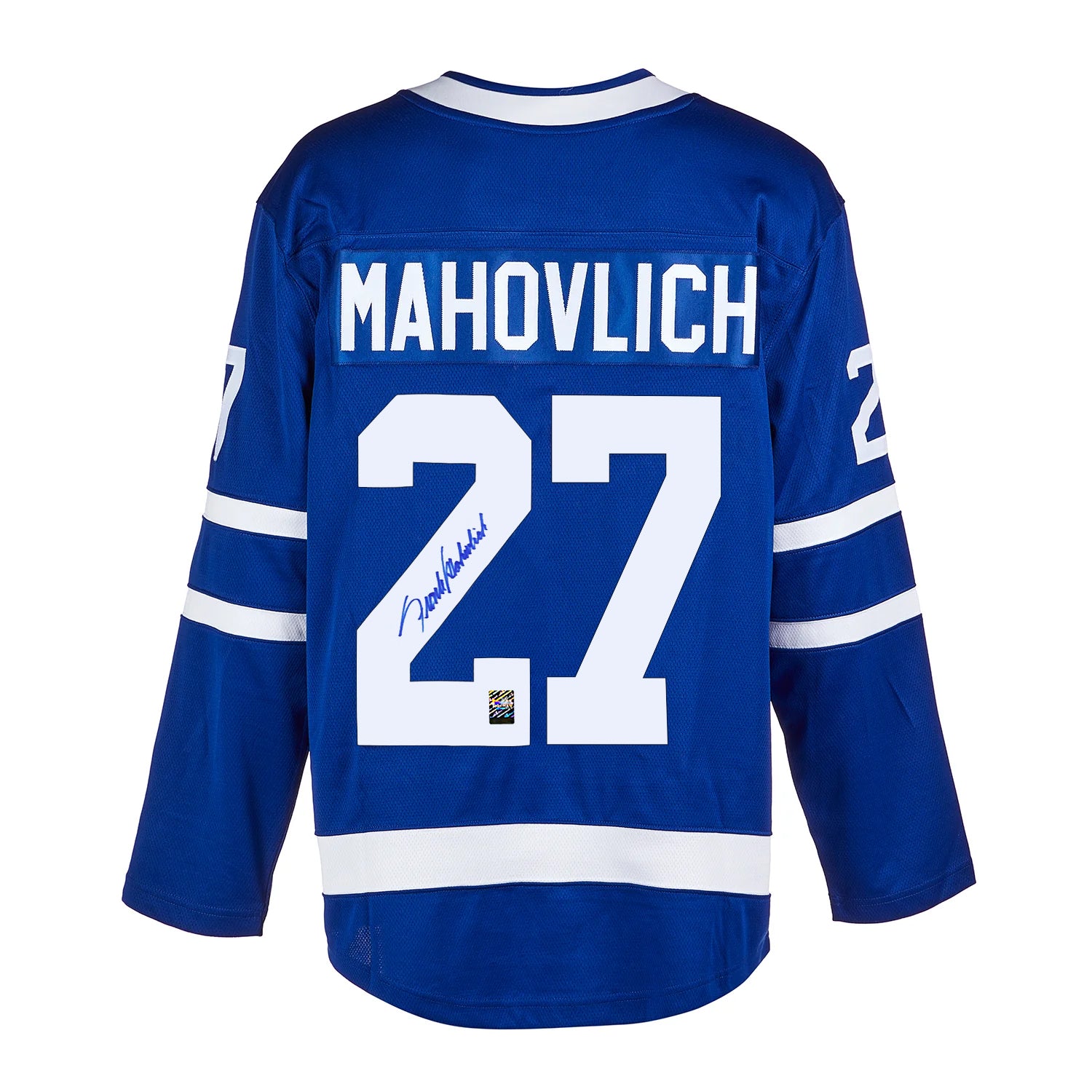 Camiseta de fanáticos de los Toronto Maple Leafs firmada por Frank Mahovlich