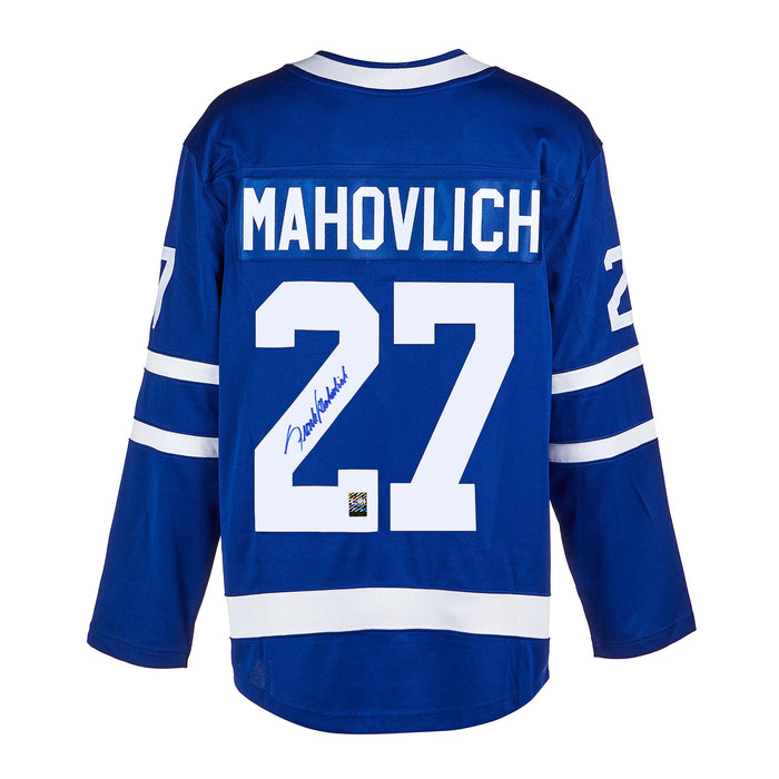 Camiseta de fanáticos de los Toronto Maple Leafs firmada por Frank Mahovlich