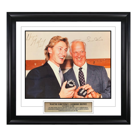 Wayne Gretzky & Gordie Howe Signed 14X11 Photo