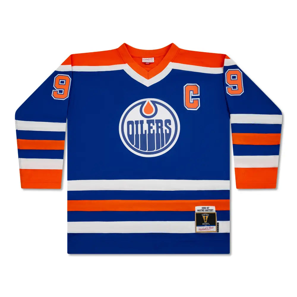 Camiseta adidas Pro Home Royal firmada por Connor McDavid de los Edmonton Oilers
