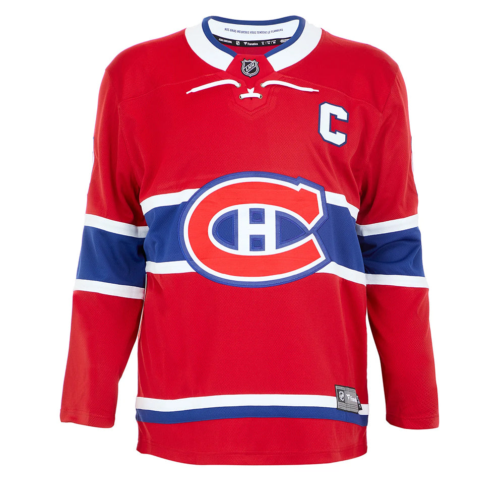 Jean Beliveau Signed Montreal Canadiens Fanatics Breakaway Home Red Jersey - Heritage Hockey™