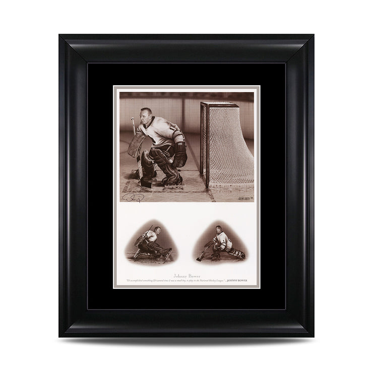 Johnny Bower Toronto Maple Leafs 9 x 11 Legends Series Print