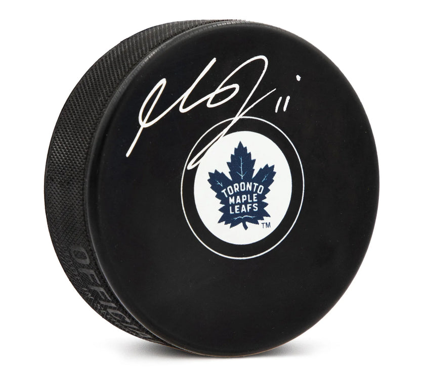 Max Domi Signed Toronto Maple Leafs Puck