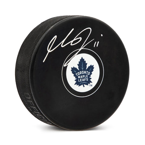 Frederik Andersen a signé la rondelle des Maple Leafs de Toronto