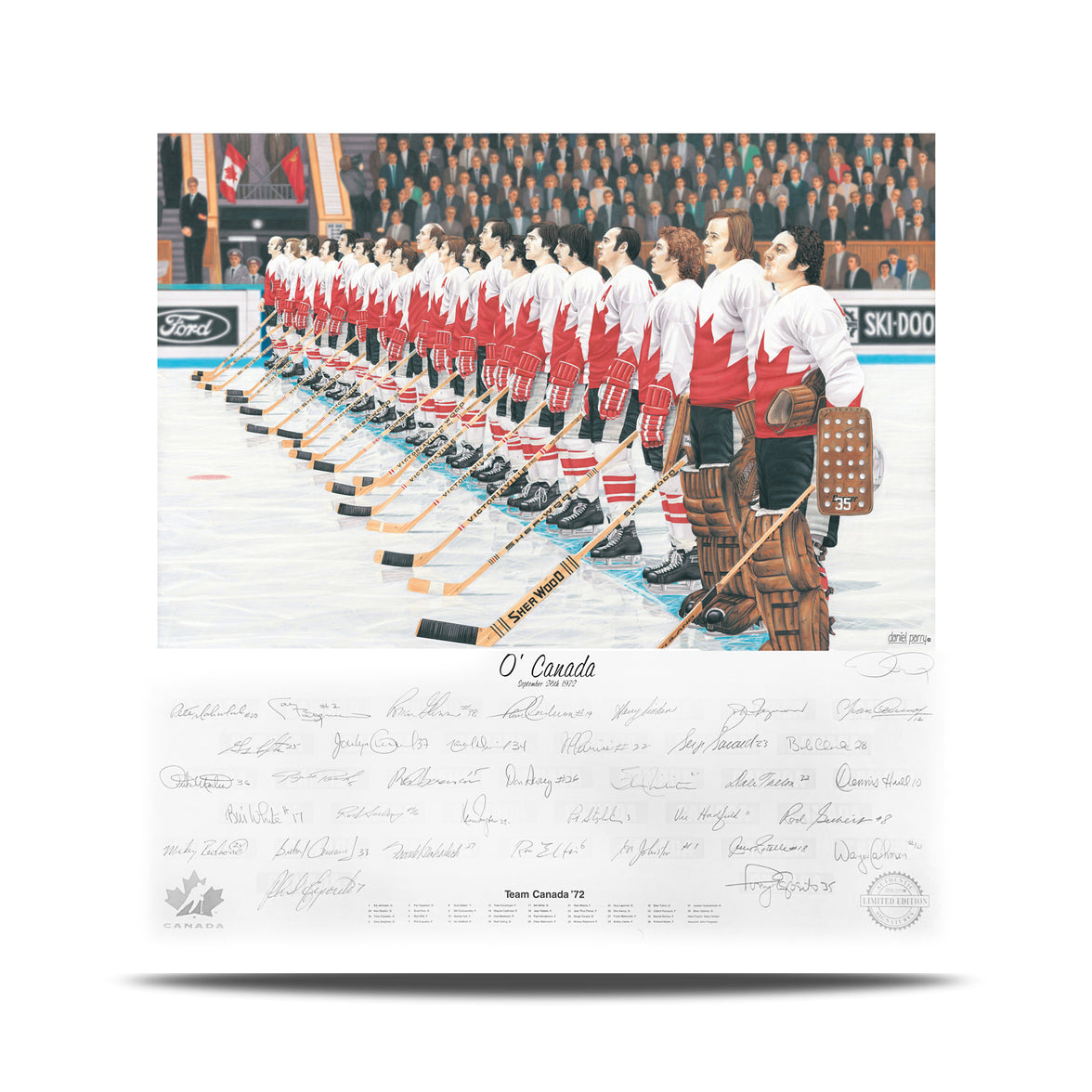 O' Canada – Team Canada 1972 Signed Limited Edition Summit Series Print /972