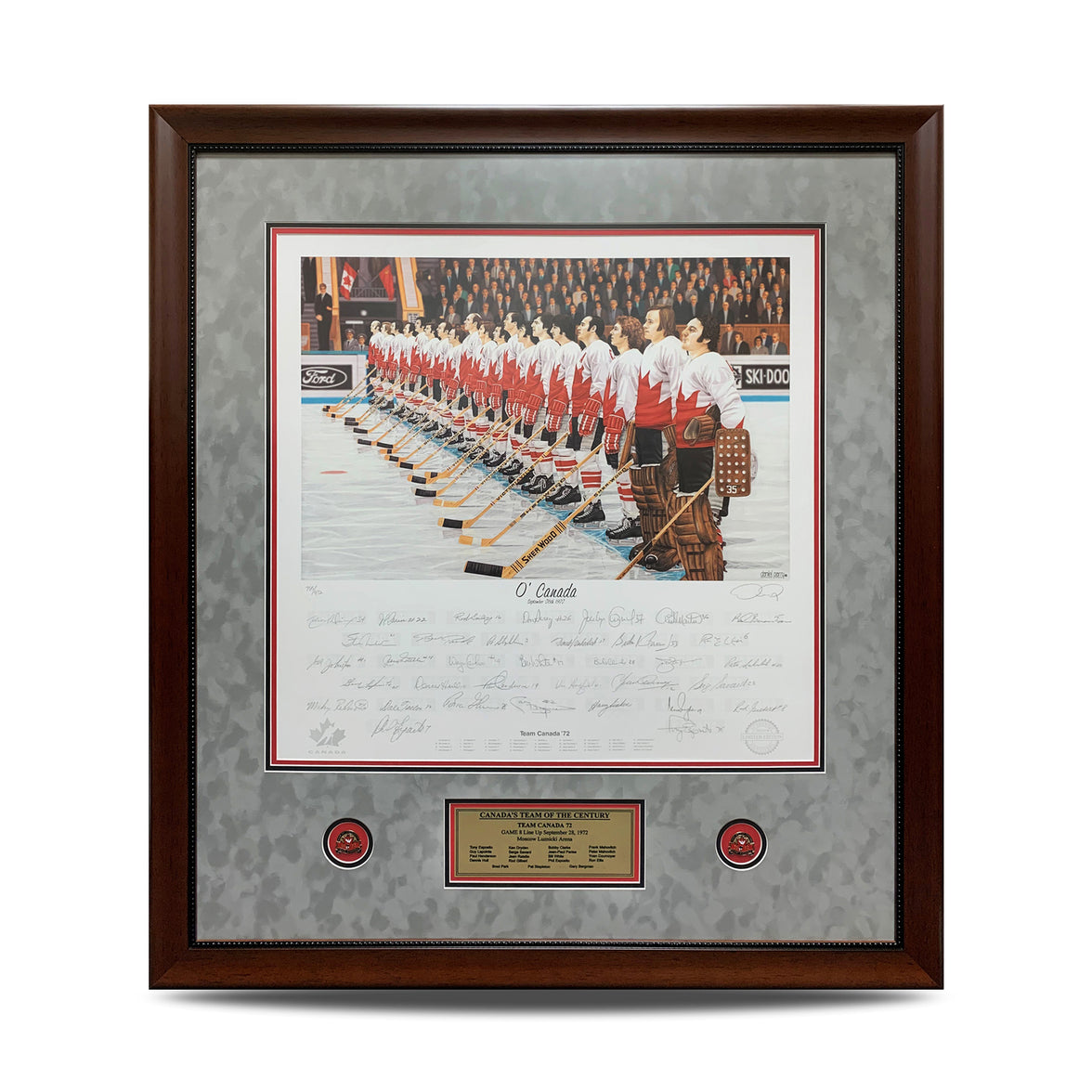 O' Canada – Team Canada 1972 Signed Limited Edition Summit Series Print /972