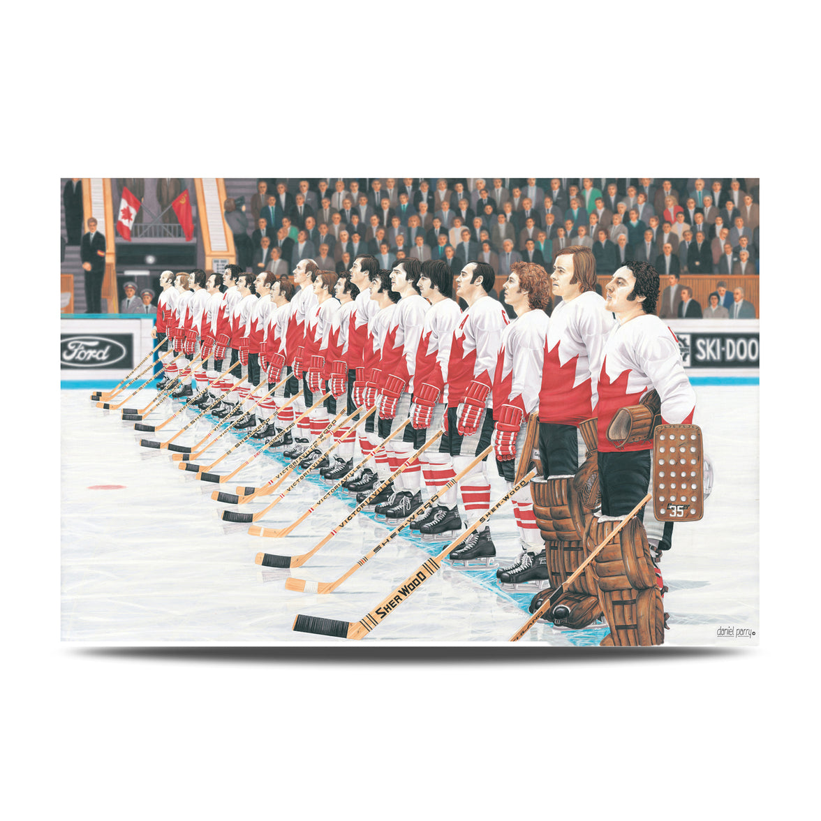 O' Canada Team Canada 1972 Signé Édition 50e anniversaire Série Summit Print /172