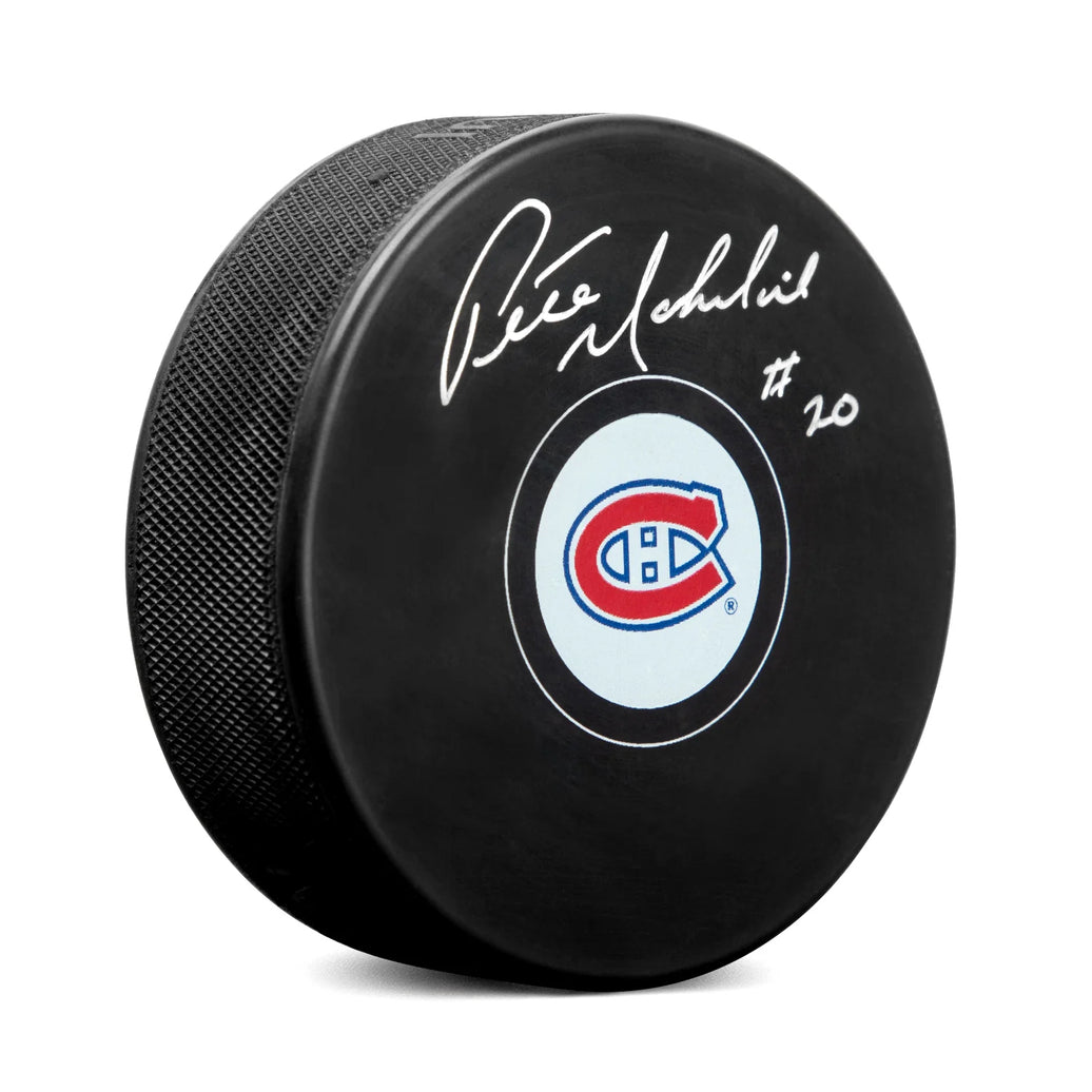 Disco de los Montreal Canadiens firmado por Peter Mahovlich