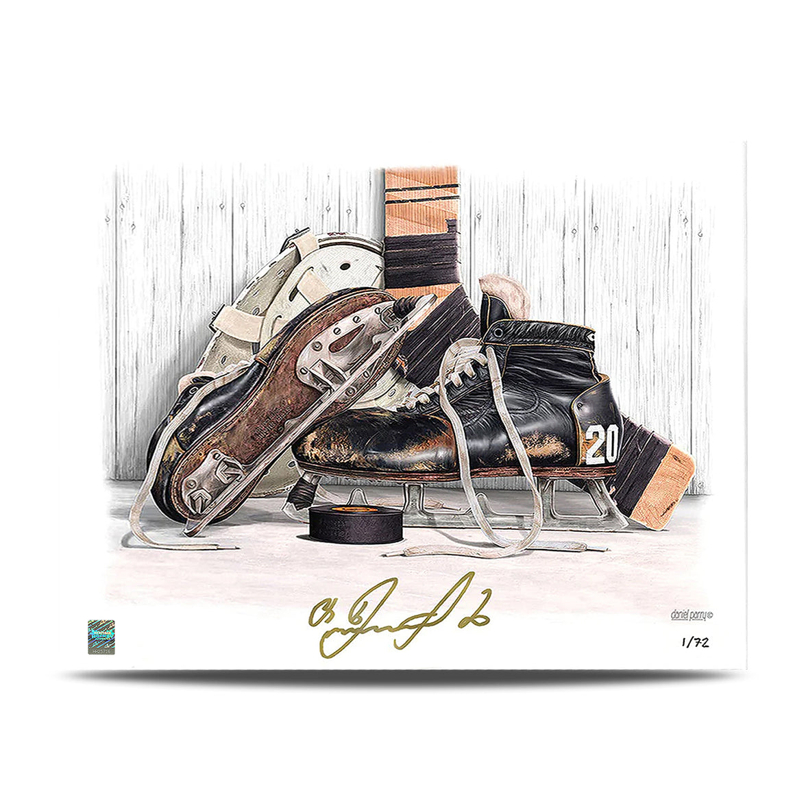 Vladislav Tretiak Impression sur toile dédicacée en édition limitée