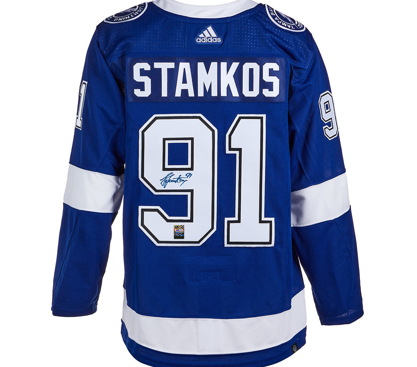 Camiseta Adidas Pro firmada por Steven Stamkos del Tampa Bay Lightning