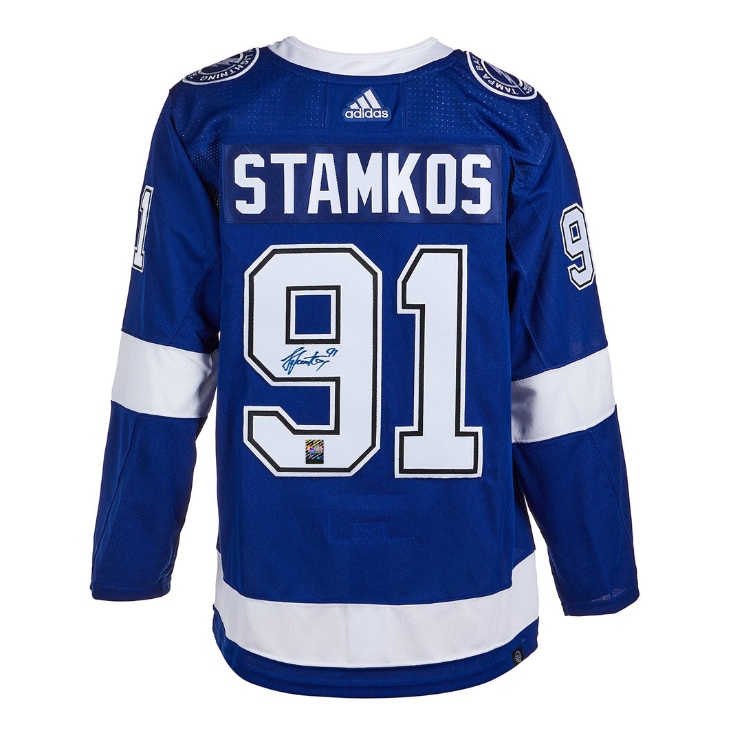 Camiseta Adidas Pro firmada por Steven Stamkos del Tampa Bay Lightning