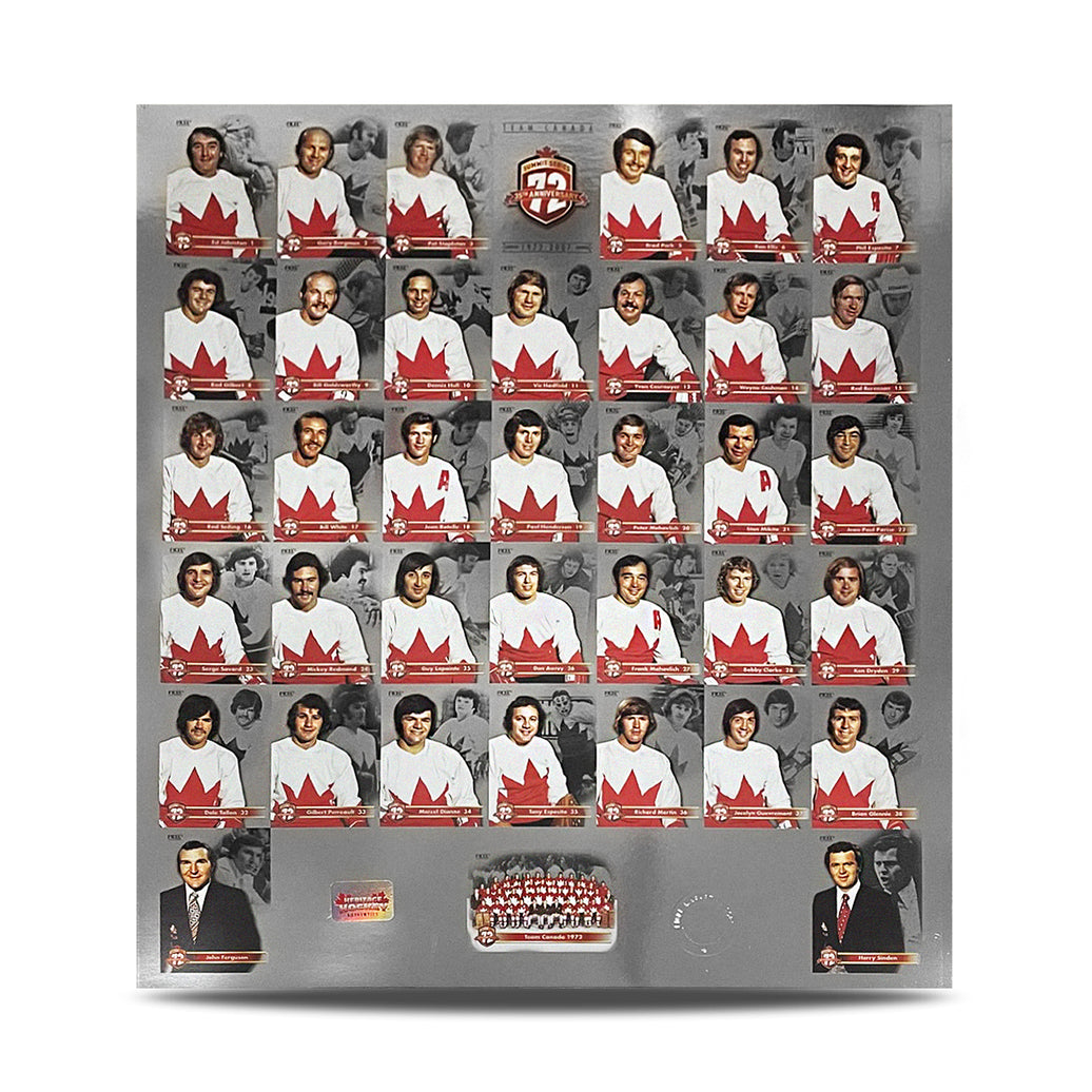 Team Canada 1972 Summit Series 35th Anniversary Collectors Un-Cut Card Set