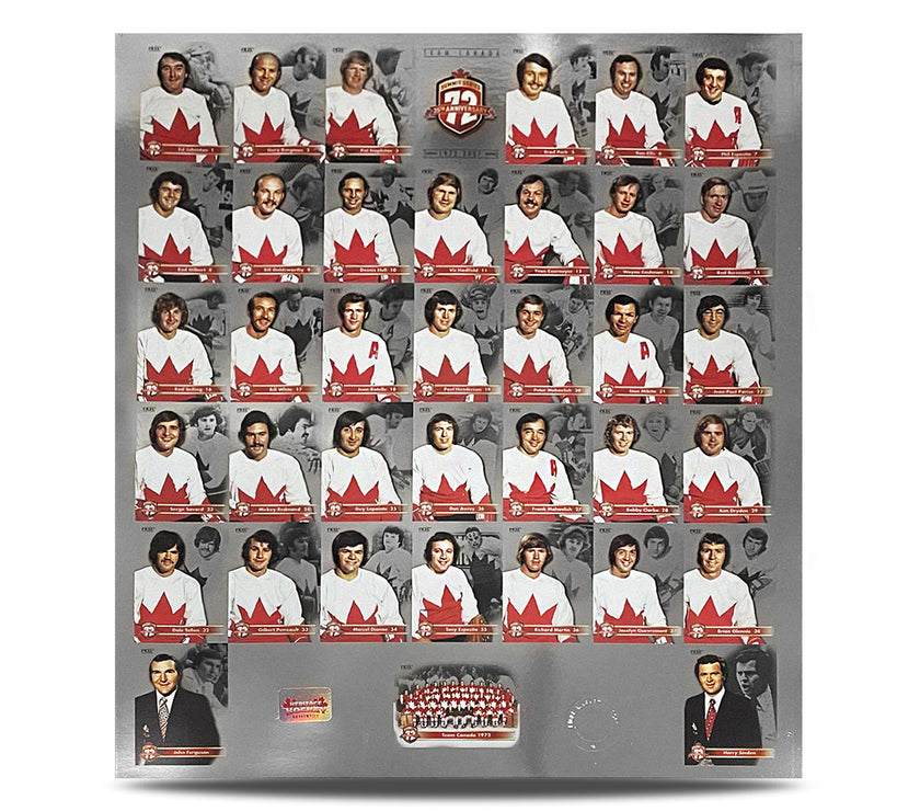 Team Canada 1972 Summit Series 35th Anniversary Collectors Un-Cut Card Set