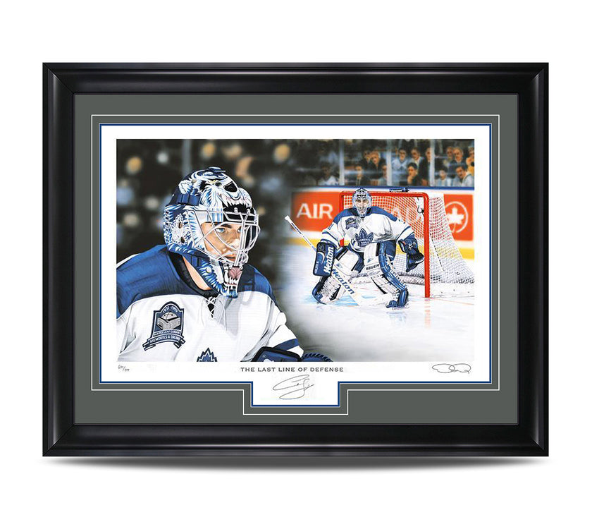 The Last Line of Defense – Curtis Joseph Signed Limited Edition Print - Heritage Hockey™