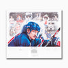 Wayne Gretzky dédicacé 20e anniversaire édition limitée 1999 HHOF impression d'induction
