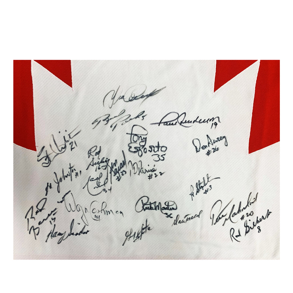Team Canada 1972 Summit Series MultiSigned Home Jersey 20 Signature
