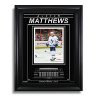 Auston Matthews Toronto Maple Leafs Engraved Framed Photo - 4 Goal Game - Heritage Hockey™