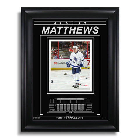 Auston Matthews Toronto Maple Leafs Engraved Framed Photo - 4 Goal Game