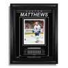 Fotografía enmarcada grabada de Auston Matthews Toronto Maple Leafs: juego de 4 goles