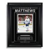 Auston Matthews Toronto Maple Leafs Photo encadrée gravée – Jeu à 4 buts