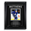 Auston Matthews Toronto Maple Leafs Engraved Framed Photo - Action Forward