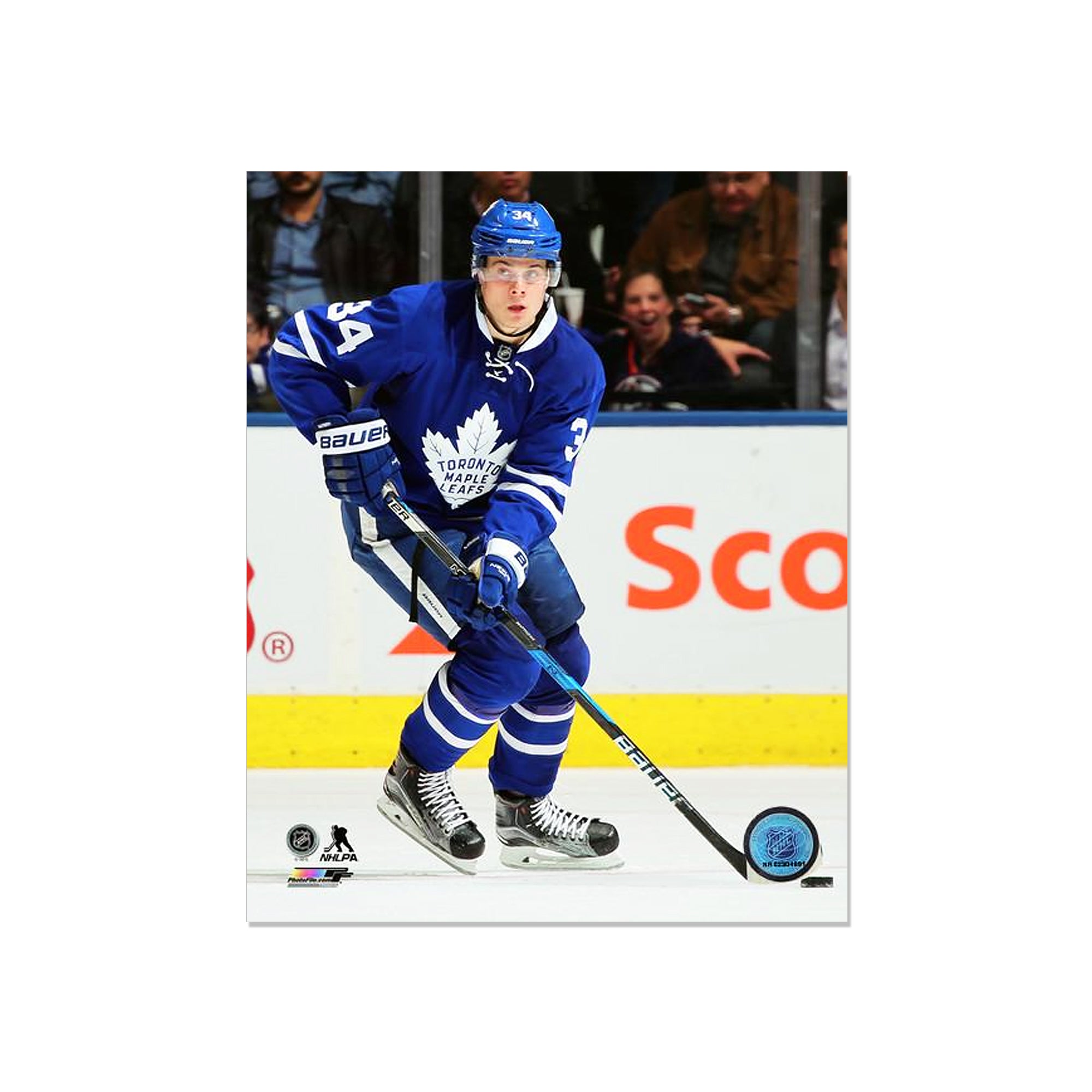 Auston Matthews Toronto Maple Leafs Engraved Framed Photo - Action Forward - Heritage Hockey™