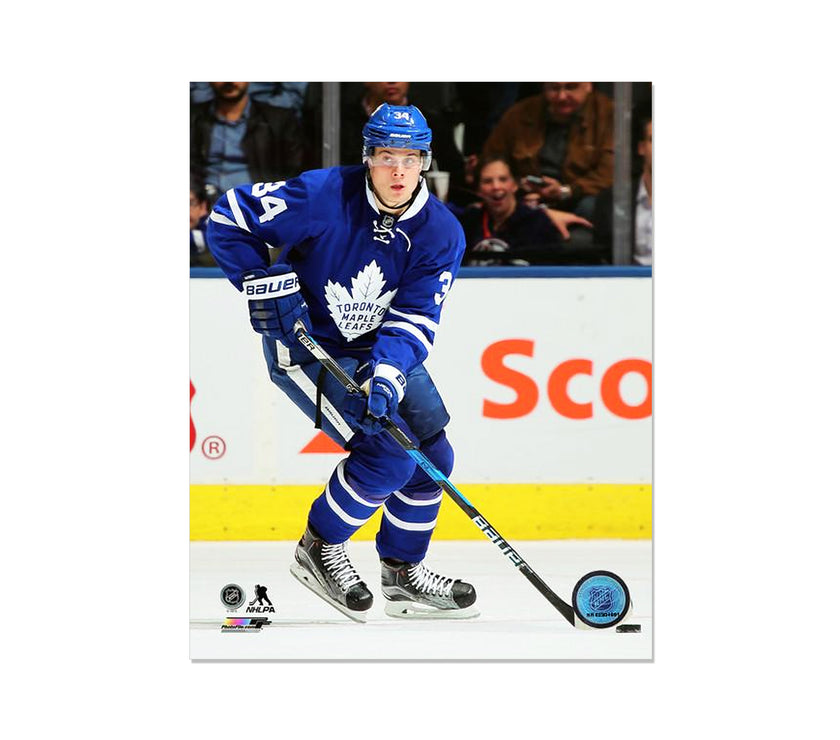 Auston Matthews Toronto Maple Leafs Engraved Framed Photo - Action Forward - Heritage Hockey™