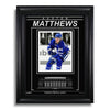Photo encadrée gravée des Maple Leafs de Toronto d'Auston Matthews - Pleins feux sur l'action