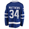 Auston Matthews a signé le maillot domicile des fanatiques des Maple Leafs de Toronto