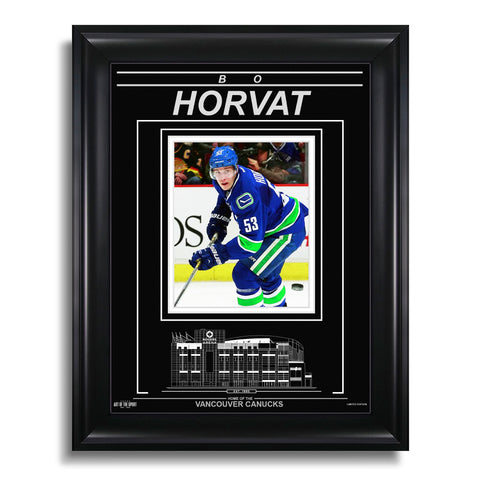 Bo Horvat Vancouver Canucks Photo encadrée gravée – Action