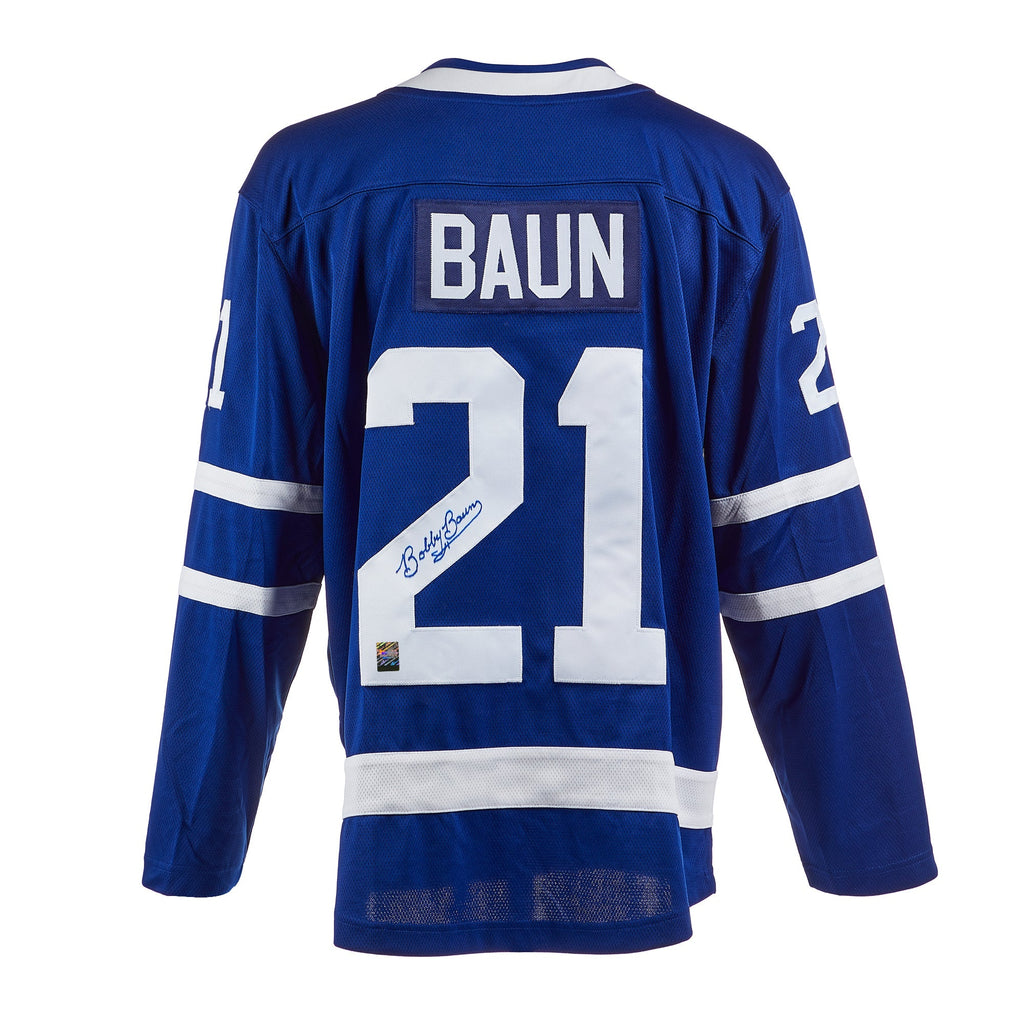 Bobby Baun Signed Toronto Maple Leafs Jersey
