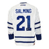 Börje Salming a signé le maillot CCM des Maple Leafs de Toronto