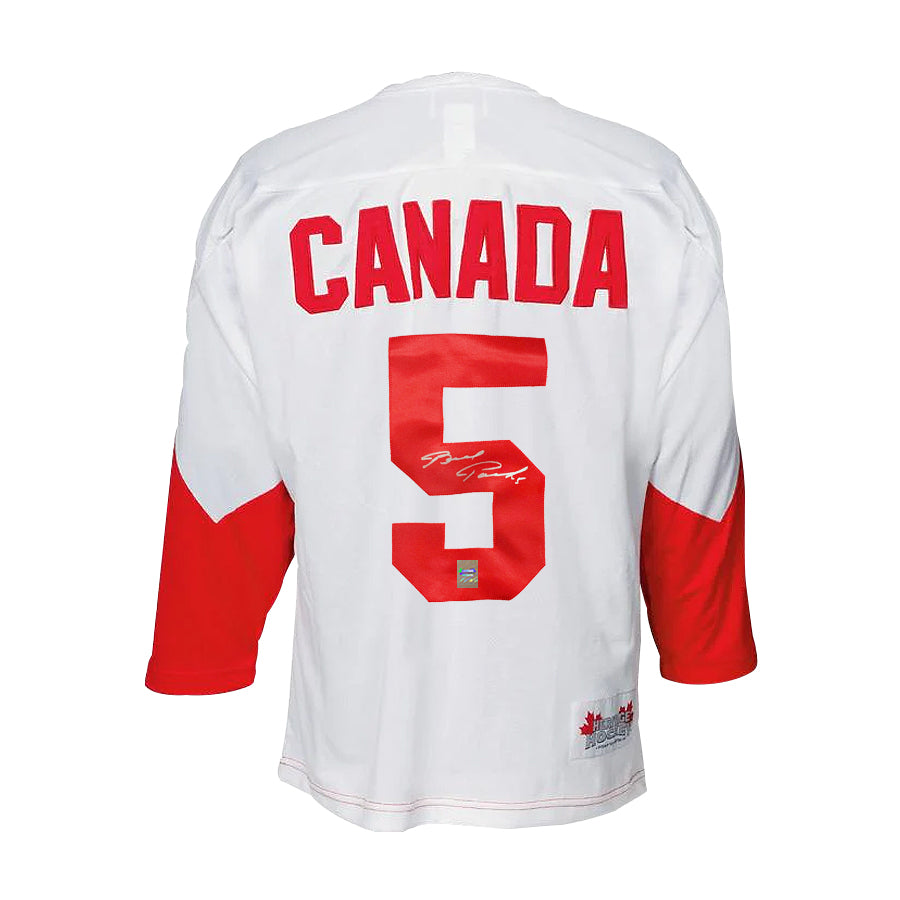 Brad Park Signed Team Canada 1972 Summit Series Away White Jersey