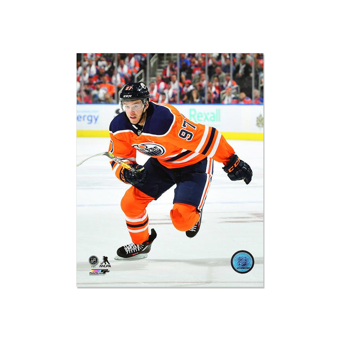 Connor McDavid Edmonton Oilers Engraved Framed Photo - Action Skating - Heritage Hockey™