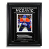 Connor McDavid Edmonton Oilers Photo encadrée gravée – Gros plan