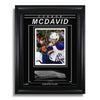 Fotografía enmarcada grabada de Connor McDavid de los Edmonton Oilers: primer gol