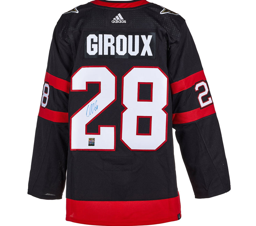 Claude Giroux Signed Ottawa Senators Adidas Pro Home Black Jersey