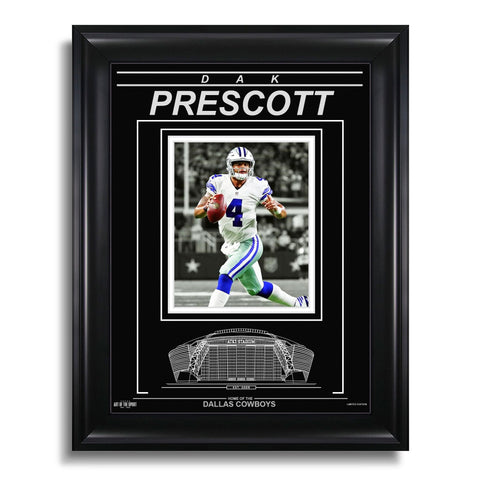 Dak Prescott Dallas Cowboys Photo encadrée gravée – Focus